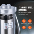 Sausage Stuffer 2L Vertical Manual Machine 304 Stainless Steel 2 Tubes