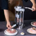 Sausage Stuffer 2L Vertical Manual Machine 304 Stainless Steel 2 Tubes