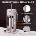 Sausage Stuffer 5LB 3L Capacity Stainless Steel Homemade Maker
