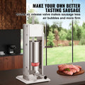 Sausage Stuffer 8LBS/5L Capacity Homemade Sausage Maker Stainless Steel