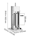 Sausage Stuffer 8LBS/5L Capacity Homemade Sausage Maker Stainless Steel
