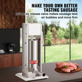 Sausage Stuffer 5L Stainless Steel Homemade Sausage Maker