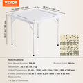 Mahjong Table 4 Player Square Folding 90x90cm White Domino Game