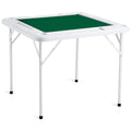 Mahjong Table 4 Player 90x90cm Folding Green Poker Card Game Table