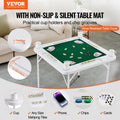 Mahjong Table 4 Player 90x90cm Folding Green Poker Card Game Table