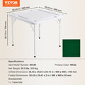 Mahjong Table 4 Player 90x90cm Folding Green Poker Card Game Table