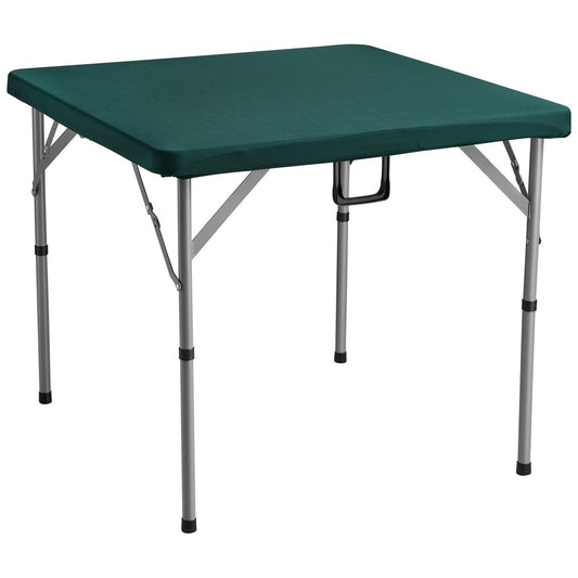 Mahjong Table 90x90cm Fold-in-Half 4 Player Card Domino Green
