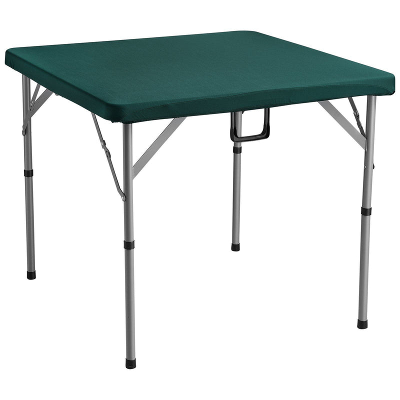 Mahjong Table 90x90cm Fold-in-Half 4 Player Card Domino Green