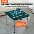 Mahjong Table 90x90cm Fold-in-Half 4 Player Card Domino Green