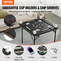 Mahjong Table 4 Player 90x90cm Folding Square Black Domino Game
