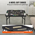 Mahjong Table 4 Player 90x90cm Folding Square Black Domino Game