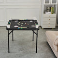 Mahjong Table 4 Player 90x90cm Folding Square Black Domino Game
