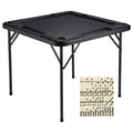 Mahjong Table 4 Player 90x90cm Folding Square Black Domino Game
