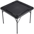 Mahjong Table 4 Player 90x90cm Folding Square Black Domino Game