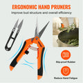 Bud Leaf Trimmer 39.5cm Stainless Steel Manual Machine with Hand Pruners