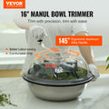 Leaf Bowl Trimmer 16in Manual Bud Trimmer Stainless Steel