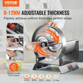 Manual Vegetable Slicer Stainless Steel 0-12mm Adjustable 2 Blades