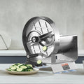 Manual Vegetable Slicer Stainless Steel 0-12mm Adjustable 2 Blades
