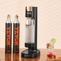 Soda Maker Machine 1L Bottle 2 CO2 Cylinders Sparkling Water Kit