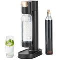 Sparkling Water Maker, Soda Maker Machine for Home Carbonating, Seltzer Water Starter Kit with BPA-free 1L PET Bottle, CO2 Cylinder, Compatible with Mainstream Screw-in 60L CO2 Cylinder