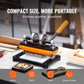 Leather Cutting Machine, 7.1 x 3.9 in Embossing Plate Manual Die Cutter, 0.47 in Pressure Stroke Leather Embossing Machine, Dual Guide Shafts Die Cut Machine for Various of Materials