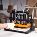Leather Cutting Machine 10.2x5.9in Manual Die Cutter Embosser