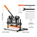 Leather Cutting Machine, 11 x 5.5 in Embossing Plate Manual Die Cutter, 0.47 in Pressure Stroke Leather Embossing Machine, Dual Guide Shafts Die Cut Machine for Various of Materials