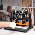 Leather Cutting Machine 11x5.5in Manual Die Cutter Embosser