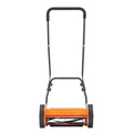 Push Reel Lawn Mower 35cm 5 Blade Manual Grass Catcher 15-45mm