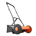 Push Reel Lawn Mower 40cm 5-Blade Adjustable Grass Catcher