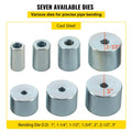 YP-9 Manual Metal Bender 7 Dies Round Square Bar Rod Tool
