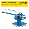 YP-9 Manual Metal Bender 7 Dies Round Square Bar Rod Tool