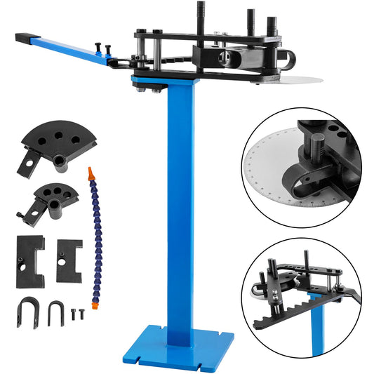 Tube Bender 240° Heavy Duty Metal Pipe Notcher 3 Dies