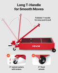 Oil Drain Pan 75.7L Capacity Manual Pump 2.2m Hose Red