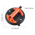 Vacuum Suction Cup, 203 mm Vacuum Glass Lifter with ABS Handle, 180 kg Max Lifting Capacity Tile Suction Cup Tool with Carrying Case for Lifting Large Tile, Granite, Drywall, Windows (1-Pack)