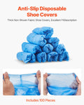 Automatic Shoe Cover Dispenser 100pc Non-Slip Silver