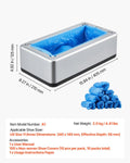 Automatic Shoe Cover Dispenser 100pc Non-Slip Silver