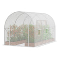 Walk-in Tunnel Greenhouse 9.58x6.43x6.23ft Galvanized Frame
