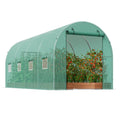 Greenhouse Tunnel 14.6x6.36x6.3ft Galvanized Steel PE Cover