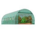 Walk-in Tunnel Greenhouse 19.4x9.7x6.5ft Steel Frame PE Cover