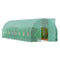 Walk-in Tunnel Greenhouse 27.38x9.5x7.38ft Galvanized PE