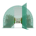 Walk-in Tunnel Greenhouse 27.38x9.5x7.38ft Galvanized PE