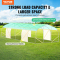 Greenhouse Tunnel 29.5x9.8x6.6ft Hoop House Peaked Roof Galvanised Steel
