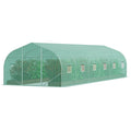 Greenhouse Tunnel 29.5x9.8x6.6ft Hoop House Peaked Roof Galvanised Steel