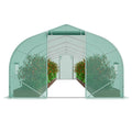 Greenhouse Tunnel 29.5x9.8x6.6ft Hoop House Peaked Roof Galvanised Steel