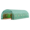Walk-in Tunnel Greenhouse 29.2x9.7x6.5ft Galvanized PE Green