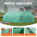 Walk-in Tunnel Greenhouse 29.2x9.7x6.5ft Galvanized PE Green