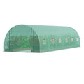 Walk-in Tunnel Greenhouse 29.2x9.7x6.5ft Galvanized PE Green