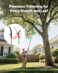 Manual Pole Saw 118-809cm Extendable Tree Pruner Fiberglass Handle