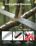 Manual Pole Saw 118-809cm Extendable Tree Pruner Fiberglass Handle